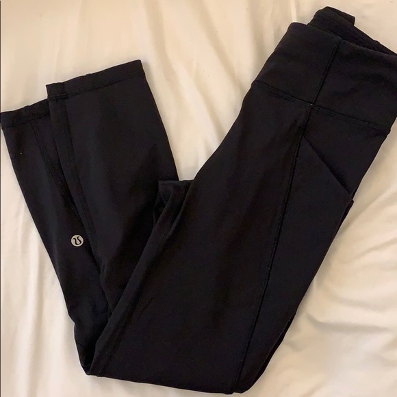 lululemon athletica Pants - Lululemon high waist crop pant size 4